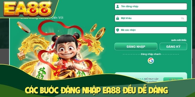 Các bước đăng nhập EA88 đều dễ dàng Các bước đăng nhập EA88 đều dễ dàng