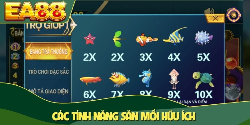 Các tính năng săn mồi hữu ích Các tính năng săn mồi hữu ích