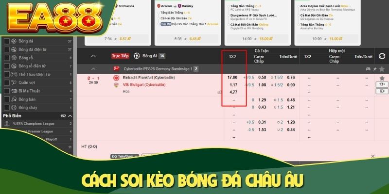 Cách soi kèo bóng đá châu Âu Cách soi kèo bóng đá châu Âu