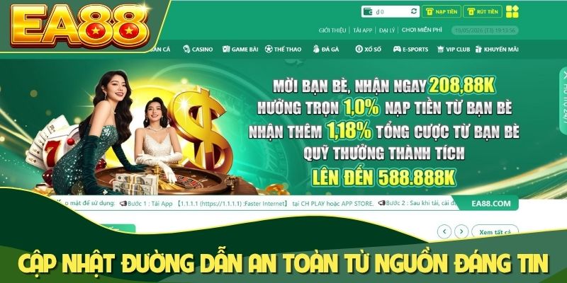 Cập nhật đường dẫn an toàn từ những nguồn đáng tin