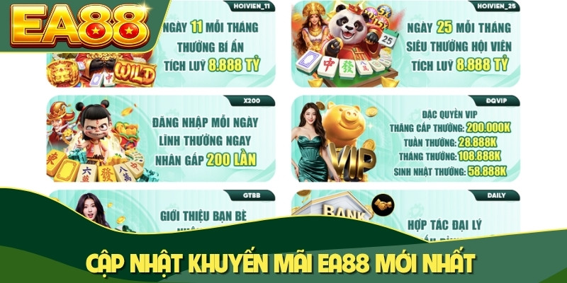 Cập nhật khuyến mãi EA88 mới nhất Cập nhật khuyến mãi EA88 mới nhất