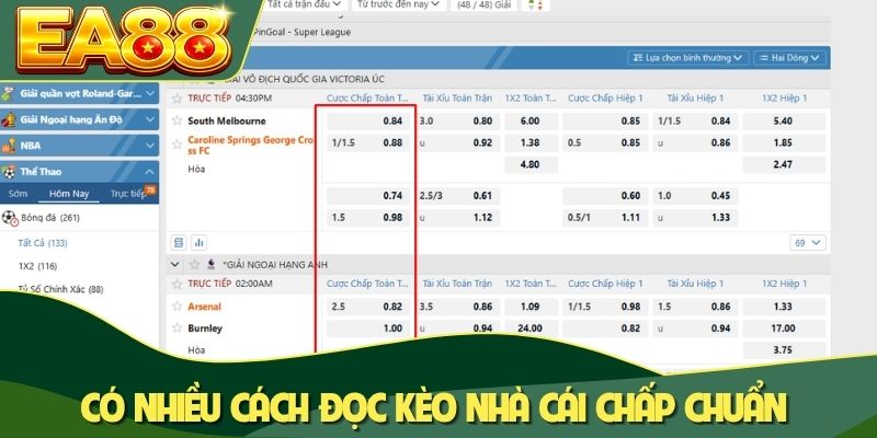 Có nhiều cách đọc kèo nhà cái chấp chuẩn Có nhiều cách đọc kèo nhà cái chấp chuẩn