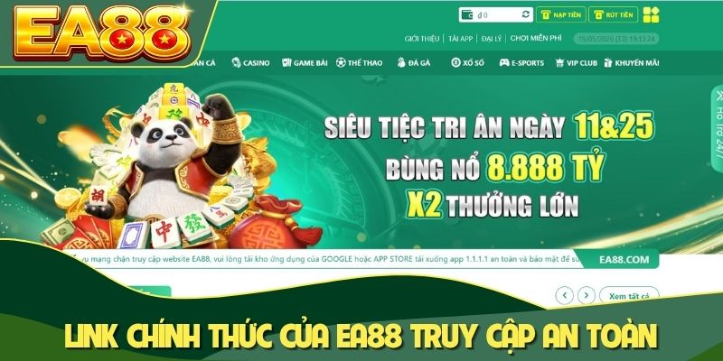 Link chính thức của EA88 đảm bảo truy cập an toàn