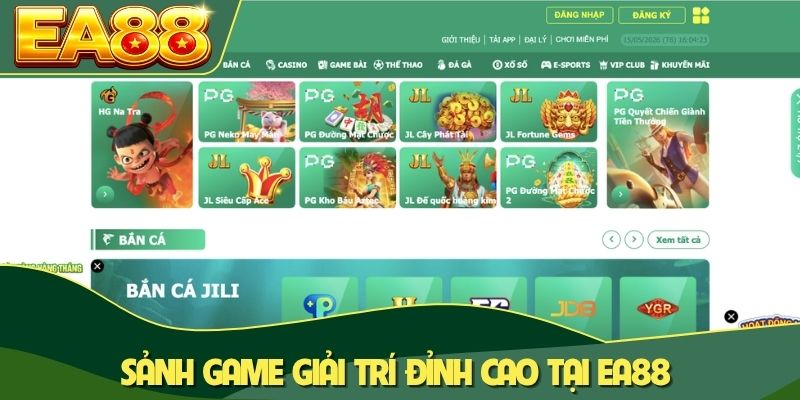 Sảnh game giải trí đỉnh cao tại EA88 Sảnh game giải trí đỉnh cao tại EA88
