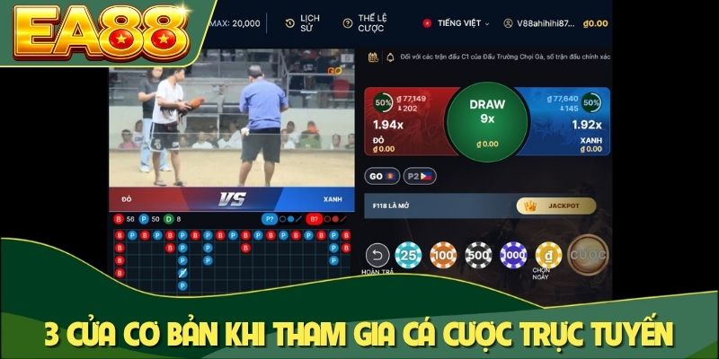 Live Đá Gà Thomo - Đấu Trường Trực Tiếp Kịch Tính Tại EA88 3 3 cửa cơ bản khi tham gia cá cược trực tuyến